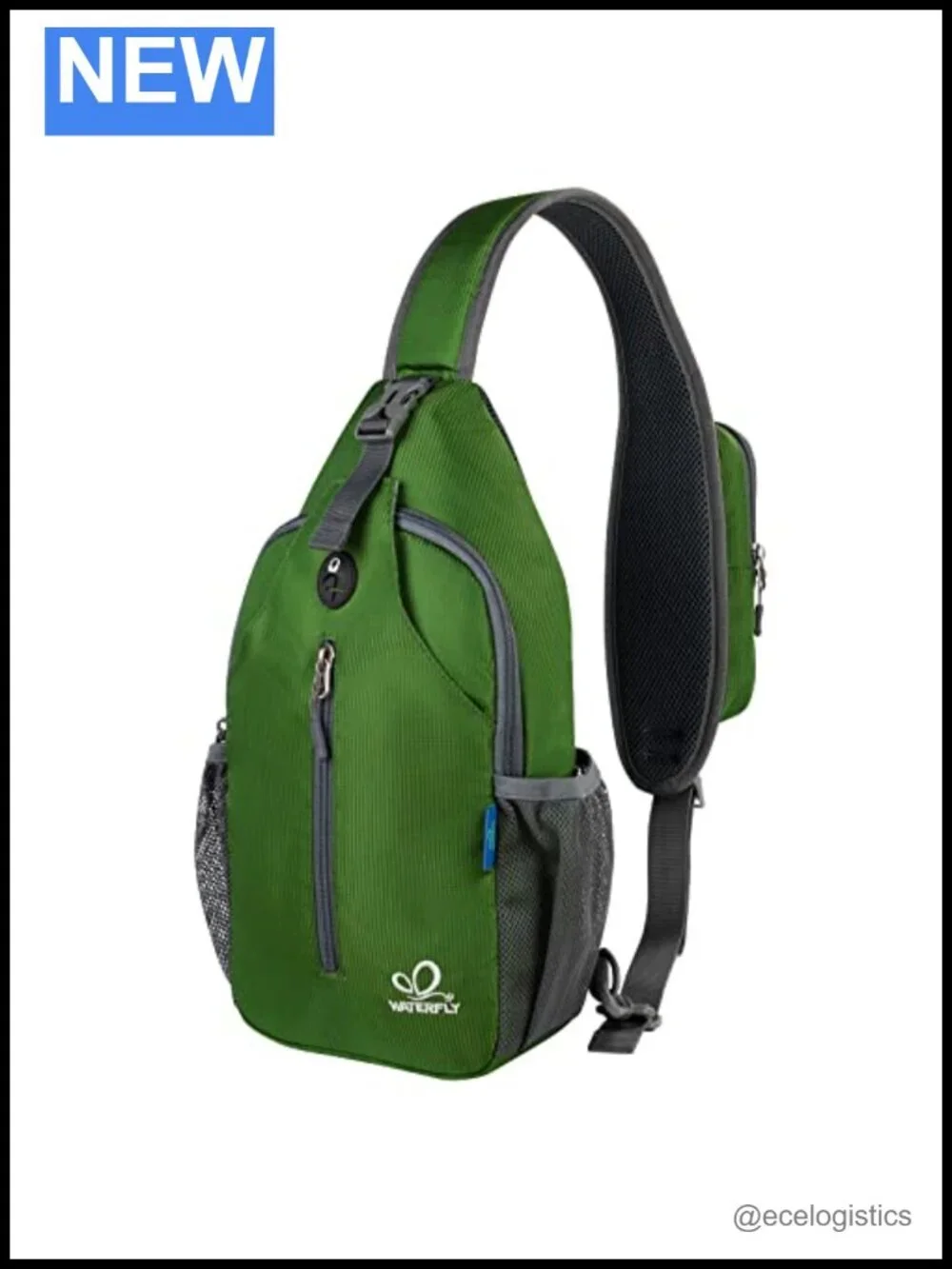 Polyester Crossbody Sling Backpack Daypack Hiking Travel Bag